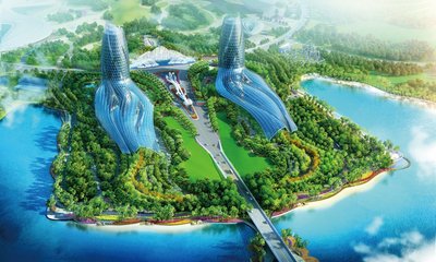 恒大海花島希爾頓酒店鳥瞰圖 恒大海花島希爾頓酒店鳥瞰圖